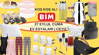 BİM  27 EYLUL 2024 CEYIZ KATALOGU  BİM CUMA AKTUEL URUNLERI  RESMI KATALOG  SESLI ANLATIM [upl. by Wolfson148]