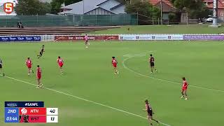 Round 3 SANFL U18 Talent Watch  Ky Burgoyne West Adelaide [upl. by Ariajaj]