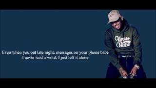 Chris Brown  Seasons Change Lyric Video [upl. by Dorothea]