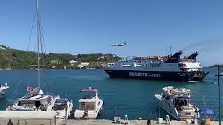 Ryanair 737800 landing runway 01 Skiathos JSI 12 July 2024 [upl. by Nagiem]