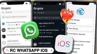 SAIU🥳 WHATSAPP RC IOS v105 ATUALIZADO WHATSAPP IGUAL IPHONE NO ANDROID 2024  Nova atualização [upl. by Onaicul]