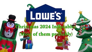 LOWES CHRISTMAS INFLATABLES 2024 Most probably [upl. by Rothberg]