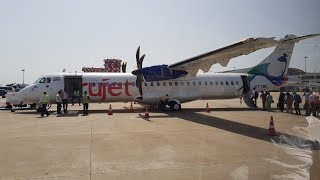 Salem Airport landing in TruJet Plane  சேலம் விமான நிலையம் [upl. by Meridith]