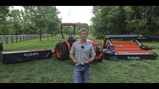 Kubota Hay Mower Testing  DM1024 and DMC8032R [upl. by Burty]