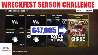 Wreckfest Season Challenge  Checkpoint Chase at the Hillstreet Circuit [upl. by Yehudi695]