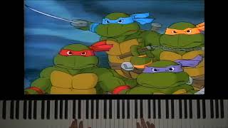 Teenage Mutant Ninja Turtles Theme on Piano [upl. by Aynnek395]