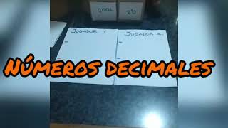 Escuela 363  Juego de dados Números Decimales [upl. by Acinoj]