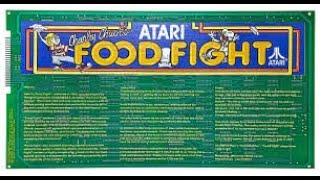 Atari Food Fight Reproduction PCB  Post Assembly Test [upl. by Rovner]