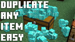 Easy Item Duplication Glitch for 1181 Minecraft [upl. by Ahsiekat]