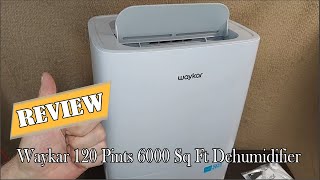 Waykar 120 Pints 6000 Sq Ft Dehumidifier Review  Is It Worth It [upl. by Oconnor]