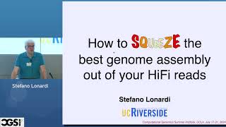 Stefano Lonardi  How to quotSqueezequot the Best Genome Assembly From Your HiFi Reads  CGSI 2024 [upl. by Brynna]