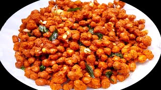 Roasted Peanut Masala Recipe peanut fry snack recipe homemade peanut masala [upl. by Tamqrah]