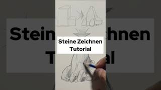 Zeichnen Tutorial  Schritt für Schritt Steine zeichnen Lernen zeichnenlernen zeichenidee [upl. by Urita]