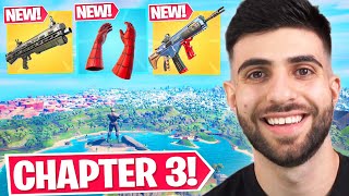 Fortnite Chapter 3 is AMAZING New Map Sliding New Weapons [upl. by Adrial]