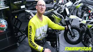 Thumpstar Pit Bike Review  TSK 50 70 90 S4 model  Designed in Australia [upl. by Nohsad776]