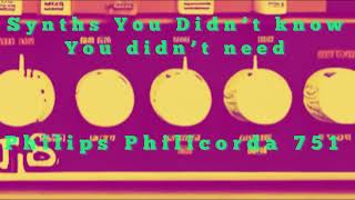 Synths You Didn’t Know You Didn’t Need Philips Philicorda 751 Midcentury table that makes music [upl. by Ddahc979]