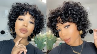 Affordable Human Hair Wig Under 60  Ready To Wear Full Cap Pixie Cut Bob Wig Ft Julia Hair [upl. by Nairehs]