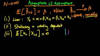 Asymptotic assumptions for time series least squares [upl. by Akihsan]