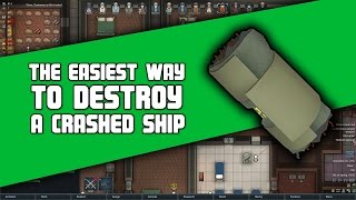 The Easiest Way to Destroy a Crashed Ship or Poison Ship in Rimworld  ShipPartCrash [upl. by Nunciata]