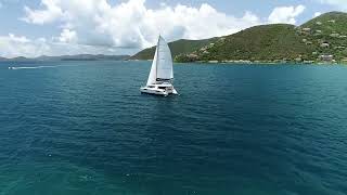 INSIDE tour of The Moorings 4500 Four Cabin Catamaran [upl. by Ailedo]