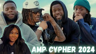 AMP FRESHMAN CYPHER 2024 REACTION  Better Than XXL Freshman 2024 [upl. by Bertine143]