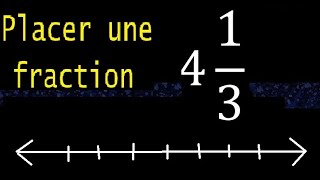 Localisez 4 13 sur la droite numérique fraction mixte sur la droite fractions mixtes [upl. by Noam208]