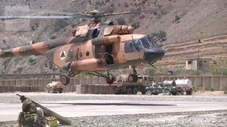 Afghan Air Force MI17 Helicopter [upl. by Inimak503]