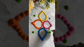 Easy Rangoli Design rangoli rangolidesigns easyrangoli रांगोळी simplerangoli kolamrangoli [upl. by Donohue]