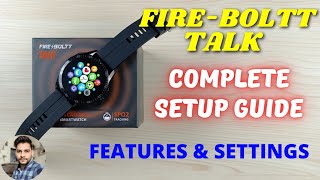 FireBoltt Talk Smartwatch Complete Setup Guide [upl. by Bopp]