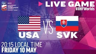 USA vs Slovakia  Full Game  2019 IIHF Ice Hockey World Championship [upl. by Mandie5]