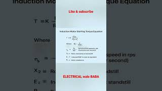 starting torque equation of induction motor induction motor ka starting torque equation uppcl tg2 [upl. by Anevad]