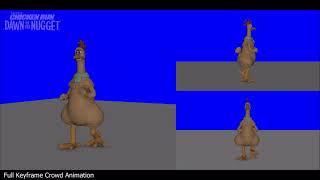 Chicken Run Dawn of the Nugget  CG Crowd Animation Tests [upl. by Gillead]