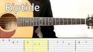 Vance Joy  Riptide Easy Guitar Tutorial Tabs [upl. by Venn]