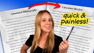 Complete Guide to Writing Literature Reviews  Annotated Bibliography to Literature Review [upl. by Lynett]