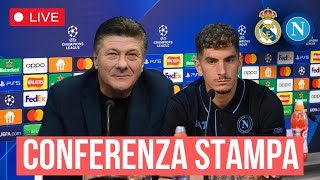 LIVE Conferenza stampa Mazzarri e Di Lorenzo 🎙 Real Madrid Napoli ⚽ Champions League [upl. by Reger]