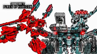 Char Sazabi AC vs Cataphract S Rank  Armored Core VI Fires of Rubicon [upl. by Missi507]