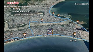 Manulife Danang International Marathon 2023 fly over the race path [upl. by Michaela]