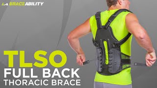 TLSO Thoracic Full Back Brace  Postural Kyphosis Support [upl. by Schulein]