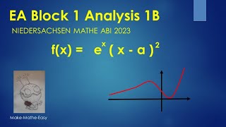 EA Niedersachsen Mathe Abi 2023 Block 1b Analysis [upl. by Derrik]