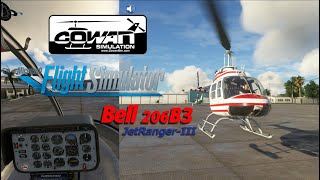 MSFS Cowansim Bell 206B3 Helicopter First Impression  Real Pilot Plays Microsoft Flight Simulator [upl. by Gardas]