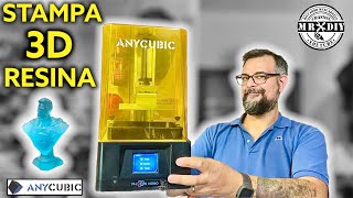 Stampante 3D a resina ANYCUBIC PHOTON MONO 2K Anche con resina lavabile in acqua [upl. by Laith]