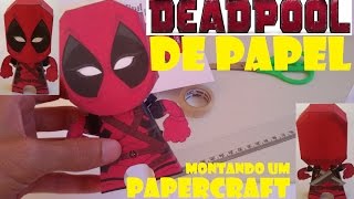 Deadpool de papel papercraft como fazer um deadpool de papel um brinquedo de papel [upl. by Sakram538]