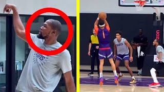 Kevin Durant and Devin Booker WORKOUT in suns practice🔥 [upl. by Nylia]