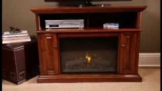 ChimneyFree Claremont Electric Fireplace Entertainment Center in Mahogany  26MM1904M318 [upl. by Libby862]