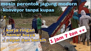 Mesin pipil jagung tanpa kupas  inovasi terbaru [upl. by Hartnett]