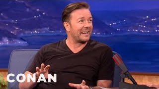 Ricky Gervais Announces The Just Sayin StandUp Contest  CONAN on TBS [upl. by Aizatsana]