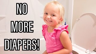 POTTY TRAINING A TODDLER  Atlee is DONE With Diapers  How To Potty Train 2 Year Old [upl. by Atsylac]