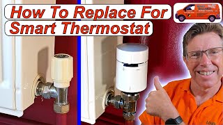 How to Install a Smart Radiator Thermostat amp Replace an Old Valve with a Thermostatic Valve [upl. by Balliol]