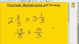 Fractions Multiplication amp Division [upl. by Atwahs]