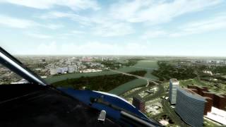 KDCA  River Visual Approach HD  FSX [upl. by Tijnar]